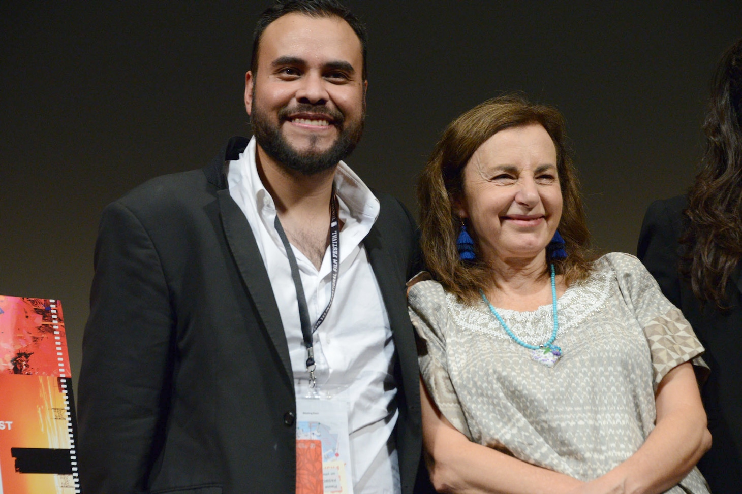 左からマルセリーノ・イスラス・エルナンデス、ベロニカ・ランガー。