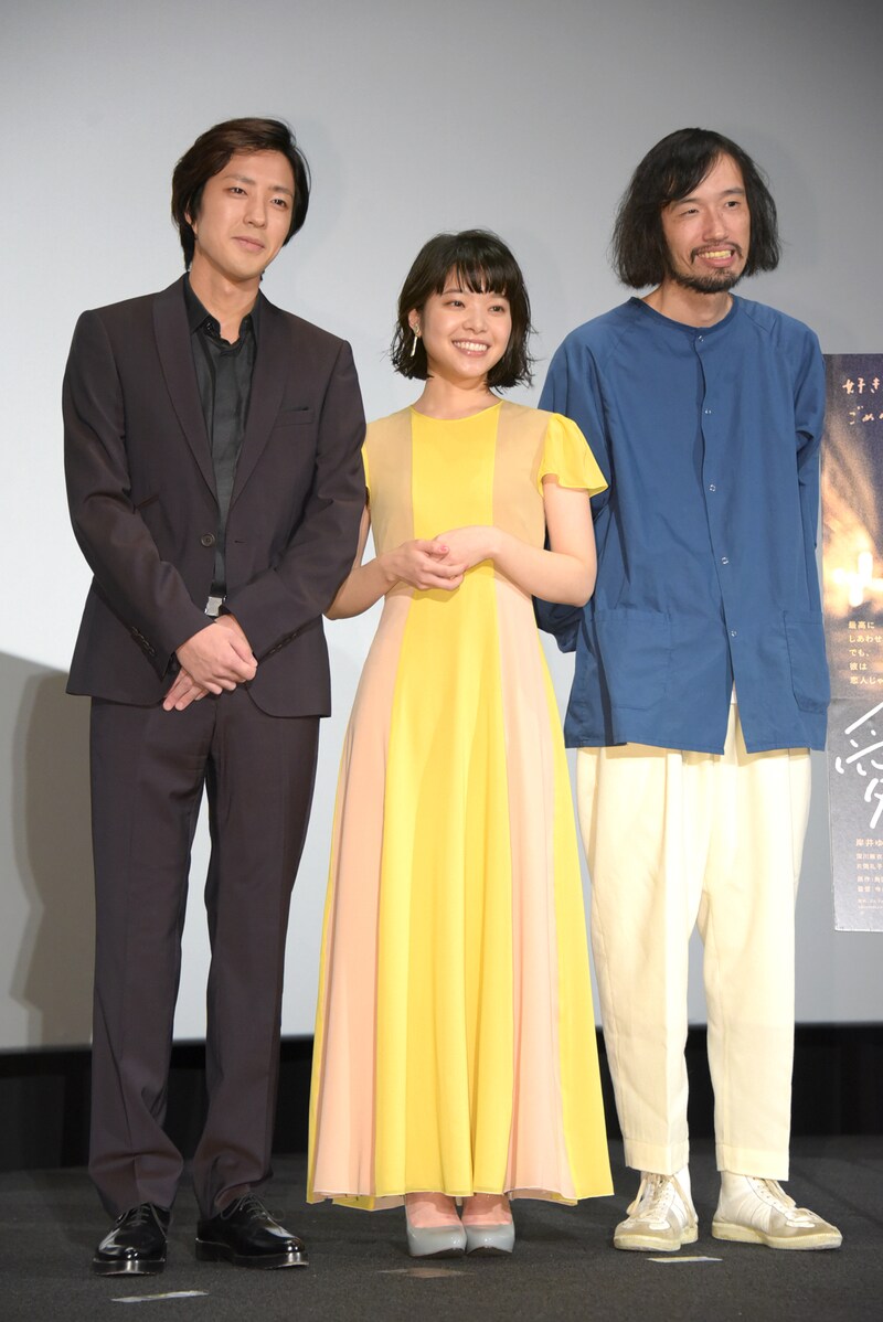 左から若葉竜也、岸井ゆきの、今泉力哉。