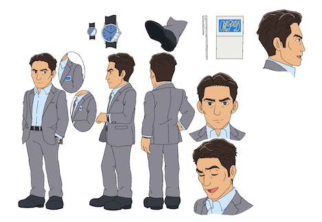 冠城亘のキャラクターカット。