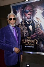 「くるみ割り人形と秘密の王国」ワールドプレミアに出席したモーガン・フリーマン。