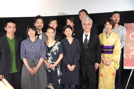 「漫画誕生」舞台挨拶の様子。