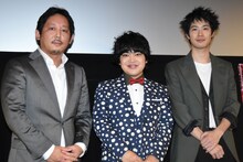 左から入江悠、加藤諒、渡辺大知。