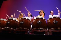 和太鼓パフォーマンスの様子。