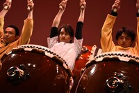 和太鼓パフォーマンスの様子。