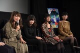 左から枝優花、金子由里奈、加藤綾佳、山中瑶子。