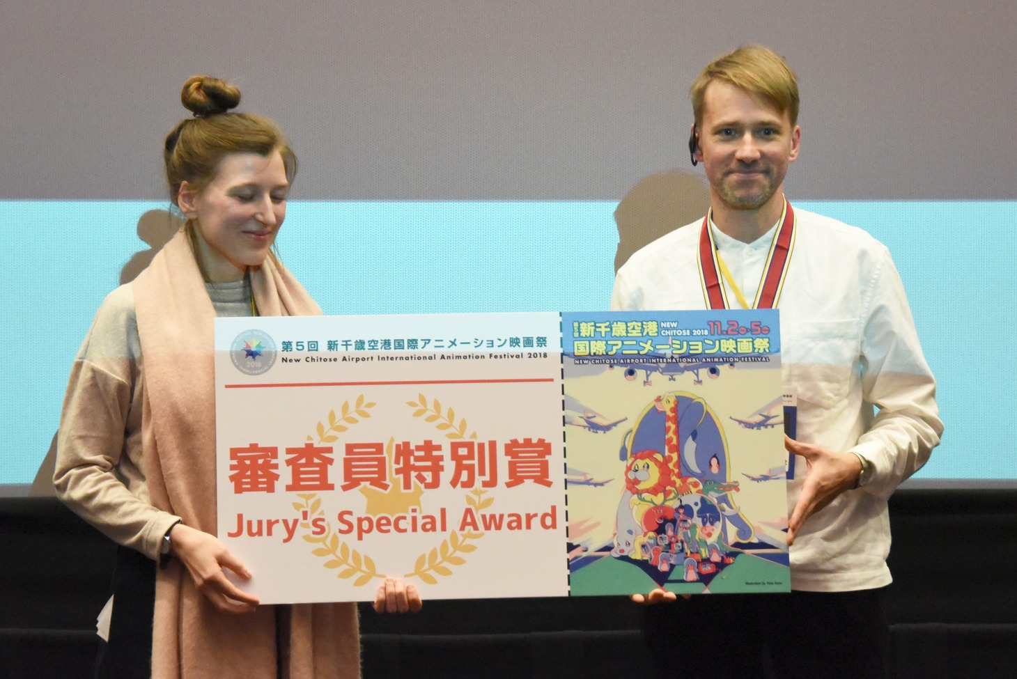 審査員特別賞を受賞した「The Burden（原題）」で作曲を担当したハンス・アッペルクヴィスト（右）。