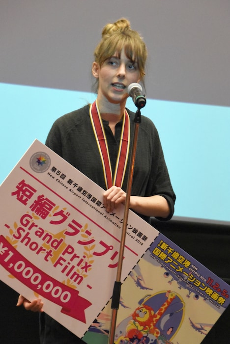 短編グランプリを受賞したレカ・ブシ。