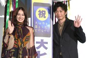左から北川景子、田中圭。