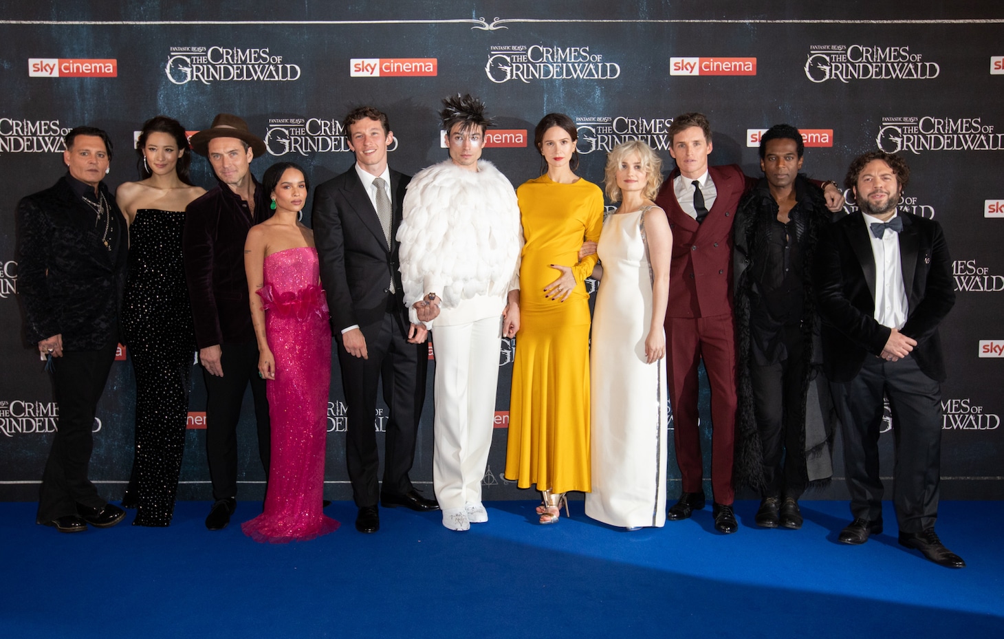 「ファンタスティック・ビーストと黒い魔法使いの誕生」ロンドンプレミアの様子。