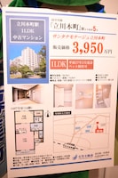 天空不動産のサンドイッチ看板。