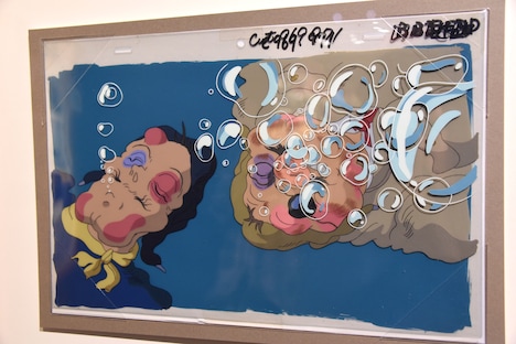 「『映画を塗る仕事』展」の様子。