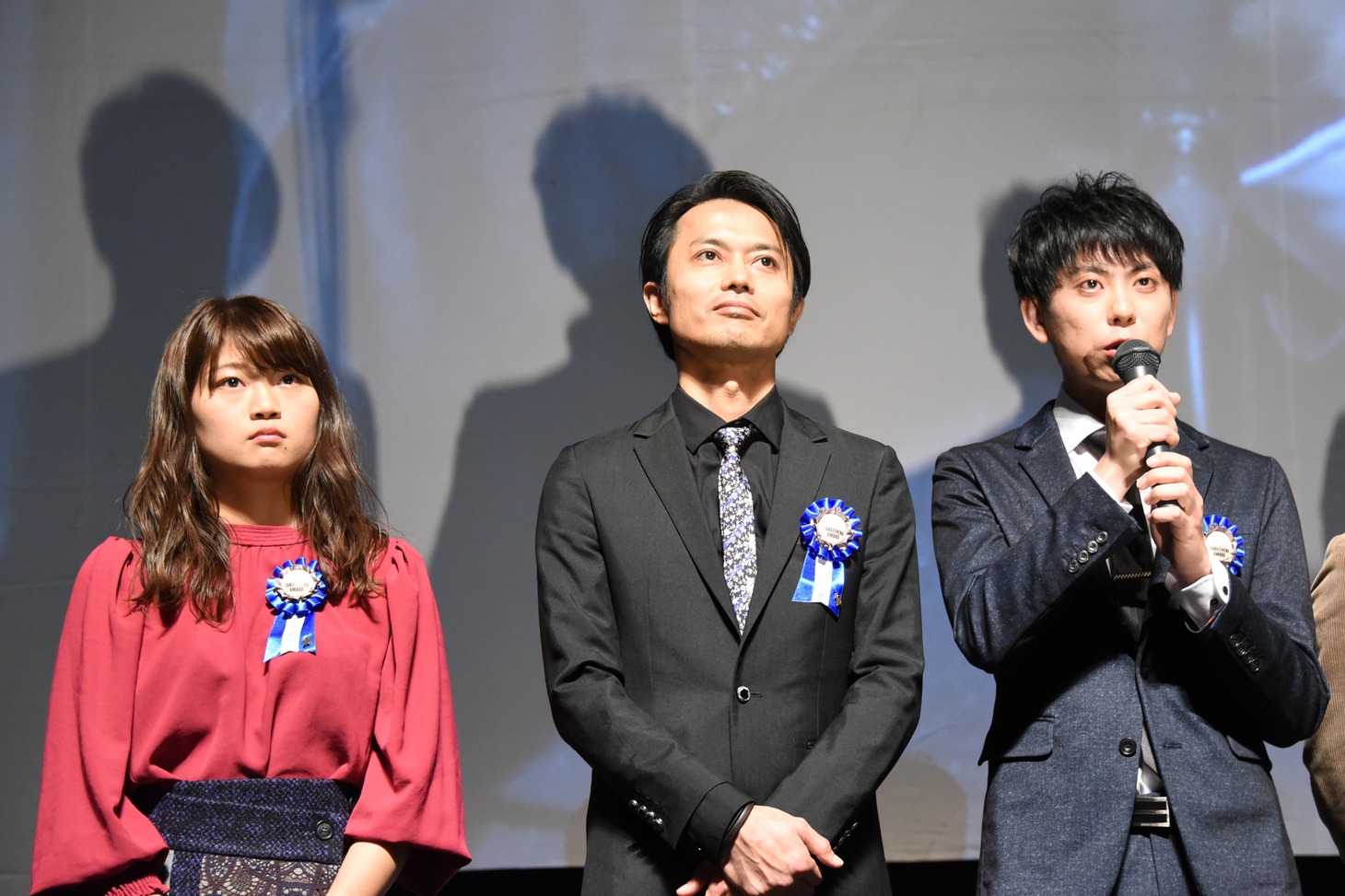 左から合田純奈、大沢真一郎、市原洋。