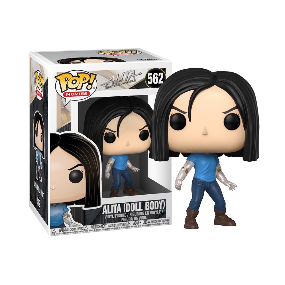 「アリータ：バトル・エンジェル」セブンネット限定ムビチケ特典のPOP!フィギュア（ドール・ボディ版）。