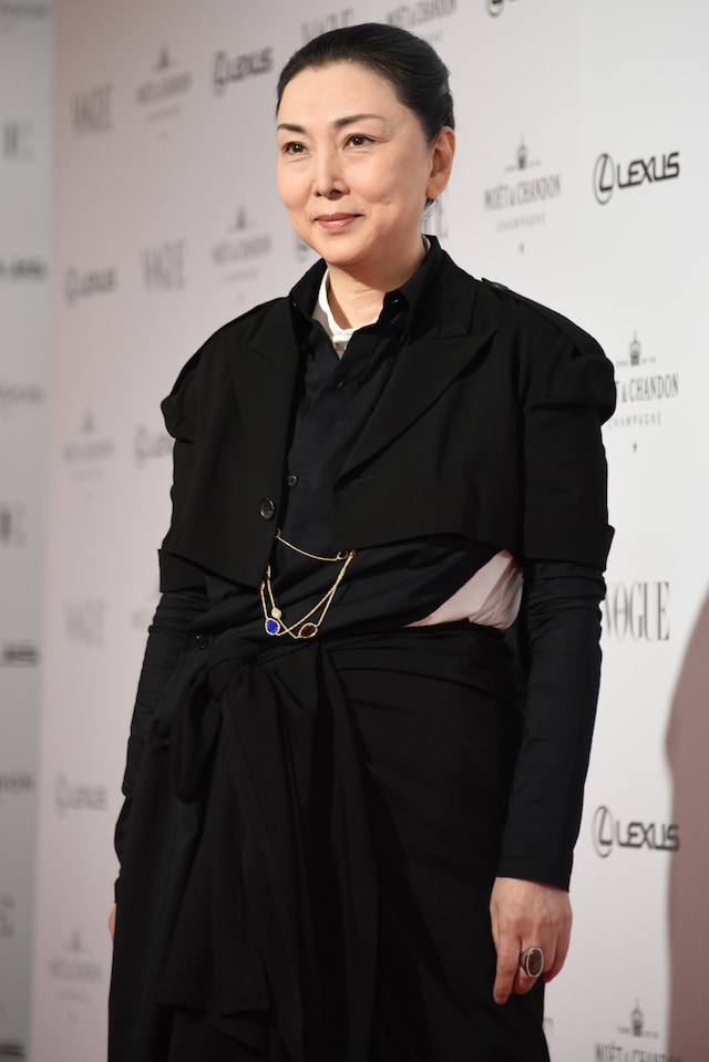 2018年11月に「VOGUE JAPAN WOMEN OF THE YEAR 2018」授賞式に出席した梶芽衣子。