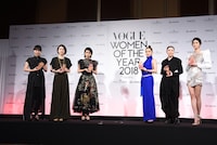 「VOGUE JAPAN WOMEN OF THE YEAR 2018」授賞式の様子。