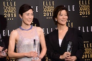 左から寺島しのぶ、三島有紀子。