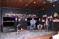 「Netflix画質モード」説明会の様子。