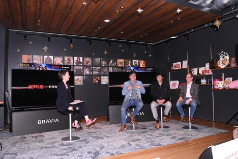 「Netflix画質モード」説明会の様子。