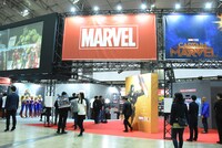マーベルブースの様子。