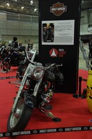 「ターミネーター2」よりアーノルド・シュワルツェネッガーが運転した実車ハーレイ・ダビッドソン・ファット・ボーイ。