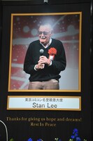 スタン・リー追悼コーナーの様子。