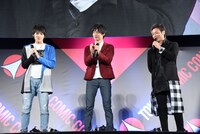 「劇場版ウルトラマンR／B セレクト！絆のクリスタル」製作発表会見の様子。