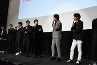 「jam」初日舞台挨拶の様子。