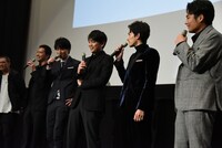 「jam」初日舞台挨拶の様子。