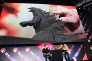 「ゴジラ キング・オブ・モンスターズ」トークショーの様子。