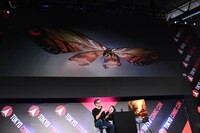 「ゴジラ キング・オブ・モンスターズ」トークショーの様子。