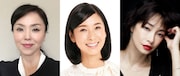 左から松田美由紀、黒木瞳、りょう。