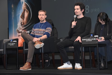 左からライアン・ゴズリング、デイミアン・チャゼル。