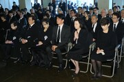 赤木春恵の告別式の様子。