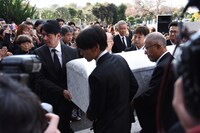 赤木春恵の告別式の様子。