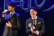 左から仲村トオル、滝沢秀明。
