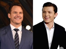 左からクリス・プラット、トム・ホランド。