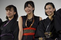 「レッド・ブレイド」初日舞台挨拶の様子。