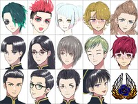 「KING OF PRISM -Shiny Seven Stars-」より、YMT29の一部メンバー設定画。