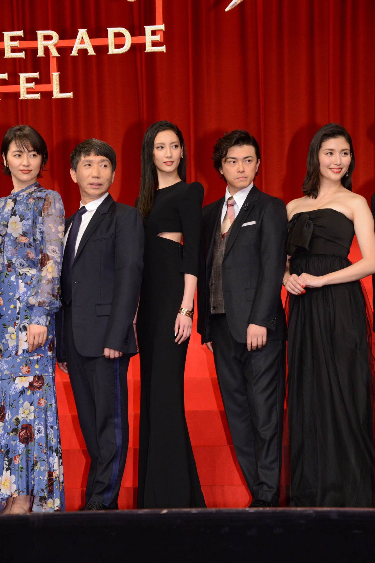 「マスカレード・ホテル」完成披露試写会の様子。
