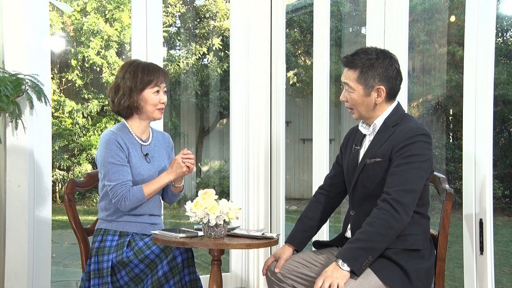 左から浅田美代子、宮根誠司。