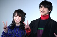 左から水樹奈々、佐野岳。