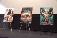 このイベントで上映された劇場版のポスター。左から「劇場版 さらば仮面ライダー電王 ファイナル・カウントダウン ディレクターズカット版」、「平成仮面ライダー20作記念 仮面ライダー平成ジェネレーションズ FOREVER」、「劇場版 仮面ライダー電王 俺、誕生！」。