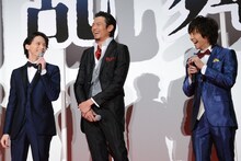 左から北村諒、岩永洋昭、椎名鯛造。