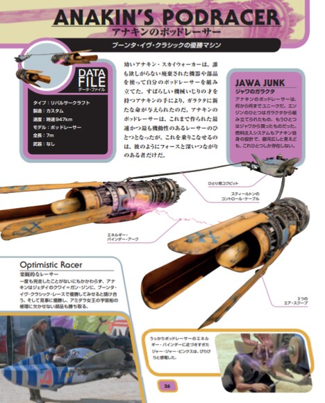 「スター・ウォーズ ビークルのすべて」中面 (c)&TM Lucasfilm Ltd.