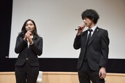 「イノセンス～冤罪弁護士～」試写会の様子。