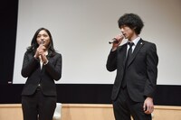 「イノセンス～冤罪弁護士～」試写会の様子。