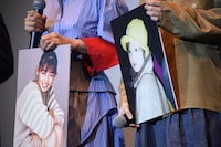 左から18歳の財前直見、幼少期の横浜流星。