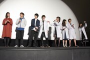 「劇場版 リケ恋~理系が恋に落ちたので証明してみた。~」完成披露上映会の様子。
