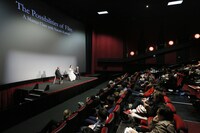 河瀬直美のマスタークラスの様子。