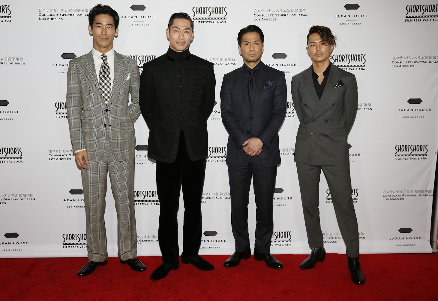 左から小林直己、EXILE AKIRA、EXILE HIRO、今市隆二。